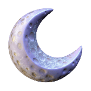 vibrant modern Crescent Moon Thin Curve Transparent Background original png