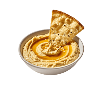Hummus with crackers png