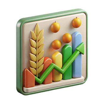 serene classic Crop Yield Optimization Chart Cutout premium png