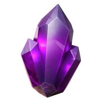 elegant traditional Crystal Point Amethyst Purple Facets Cutout high quality png