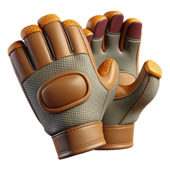 stunning artistic Cycling Gloves Padding Detail Cutout detailed png