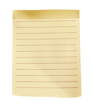 Lined Note Paper png