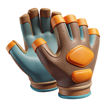 extraordinary minimalist Cycling Gloves with Gel Padding Palm View Isolated exclusive png
