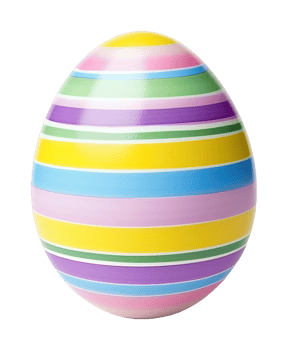 Striped Easter Egg png