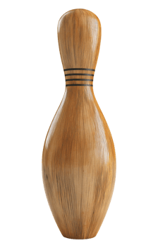 Wooden Bowling Pin png