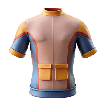 impressive minimalist Cycling Jersey Back Pockets Detail Cutout detailed png
