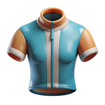 beautiful minimalist Cycling Jersey Collar Detail Cutout high quality png