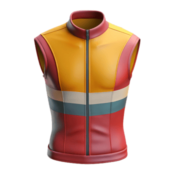 dramatic abstract Cycling Jersey Sleeveless Front View Isolated high quality png