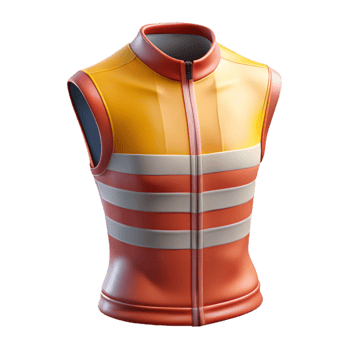 Cycling Jersey Sleeveless Front View Isolated png