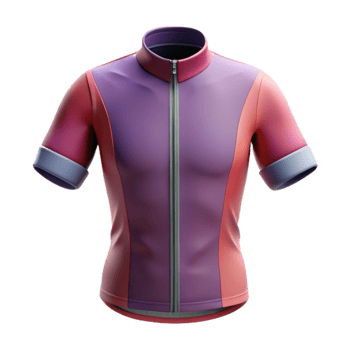 vibrant abstract Cycling Jersey with Zipper Front View Isolated exclusive png