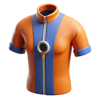 dramatic creative Cycling Jersey Zipper Pull Detail Cutout high resolution png