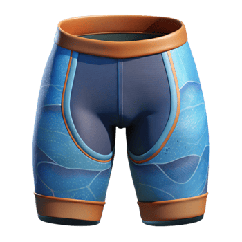 vibrant minimalist Cycling Shorts Padded Detail Transparent Background png