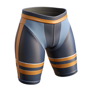 dramatic creative Cycling Shorts Reflective Stripes Side View Cutout png