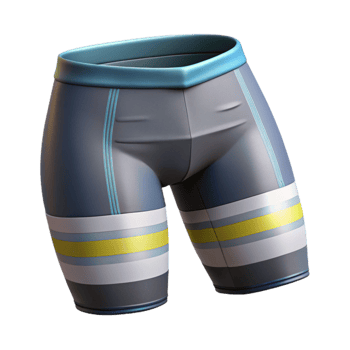 beautiful minimalist Cycling Shorts Reflective Stripes Side View Cutout high resolution png
