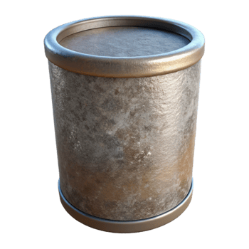 serene artistic Cylindrical Container Without Label Design Isolated Transparent Background detailed png