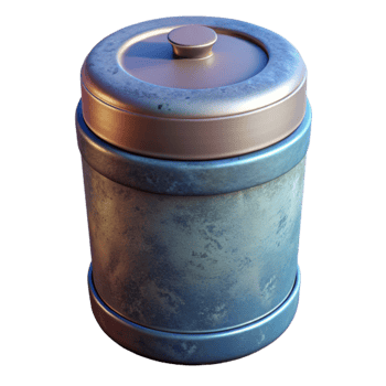 wonderful modern Cylindrical Container with Screw on Lid Isolated premium png