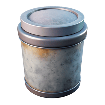 beautiful modern Cylindrical Container with Screw on Lid Isolated premium png