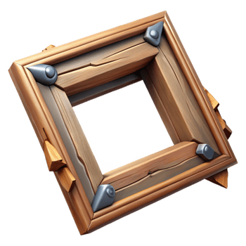 impressive traditional Damaged Painting Frame Repair Woodworking Isolated professional png