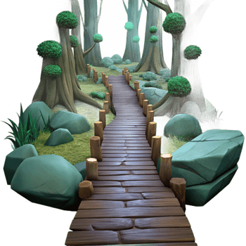 wonderful vintage Dark Forest Path Low Angle Shot Cutout high quality png