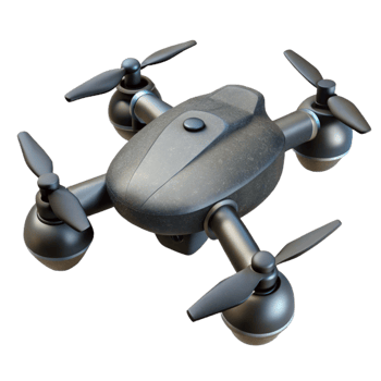 vibrant vintage Dark Grey Drone Hovering Transparent Background genuine png