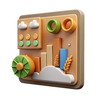 stunning classic Data Driven Agriculture Infographic Chart Style Isolated original png