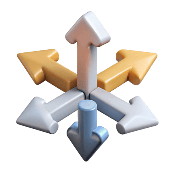 wonderful creative Decision Making Arrows Diagram Multiple Choices Transparent Background high resolution png
