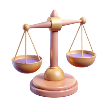 dramatic minimalist Decision Making Scales Icon Balance Concept Isolated Cutout high quality png