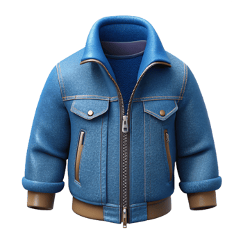 extraordinary classic Deep Blue Denim Jacket Pocket Detail Isolated original png