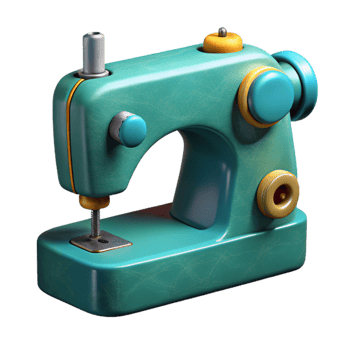 extraordinary minimalist Deep Teal Sewing Machine Needle Cutout genuine png