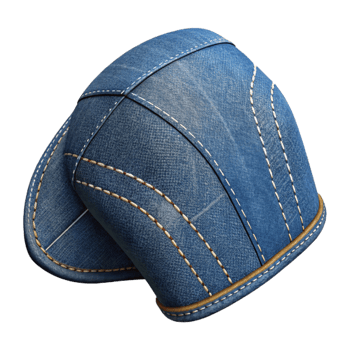 wonderful traditional Denim Fabric with Stitching Detail Cutout authentic png