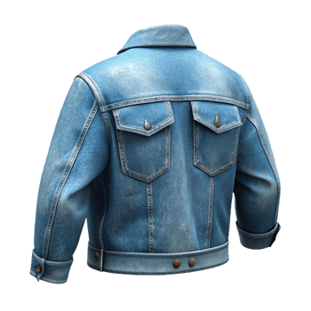 impressive modern Denim Jacket Back View Transparent exclusive png