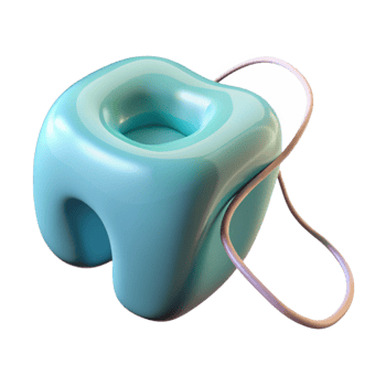 serene abstract Dental Floss Isolated on Transparent Background png