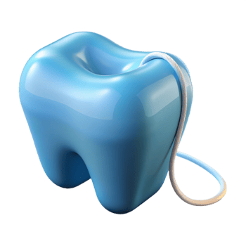 vibrant classic Dental Floss Isolated on Transparent Background premium png
