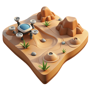 wonderful classic Desert Landscape Aerial View with Drone Cutout exclusive png