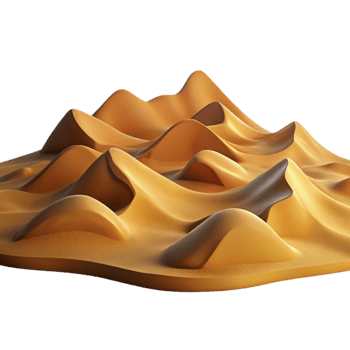 magnificent contemporary Desert Landscape Sand Dunes Isolated high resolution png