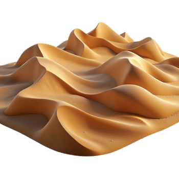 magnificent artistic Desert Sand Dunes Landscape Transparent Background original png