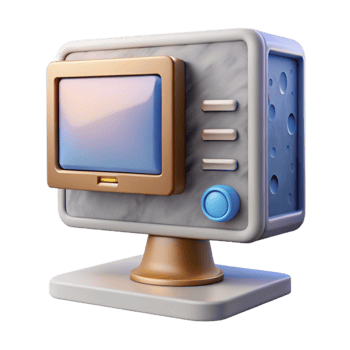 elegant contemporary Desktop Computer with Ssd Storage Isolated Element authentic png