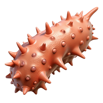 vibrant vintage Detailed Sea Cucumber Isolated authentic png