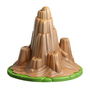 impressive modern Devils Tower Wyoming Profile Cutout professional png