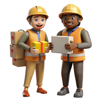 dramatic rustic Disaster Relief Workers Distributing Aid Transparent Background authentic png