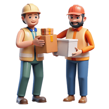 extraordinary minimalist Disaster Relief Workers Distributing Aid Transparent Background genuine png