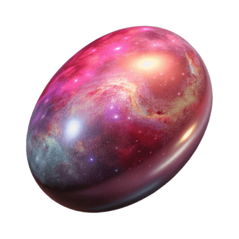 vibrant artistic Distant Galaxy Transparent Background with Redshift detailed png