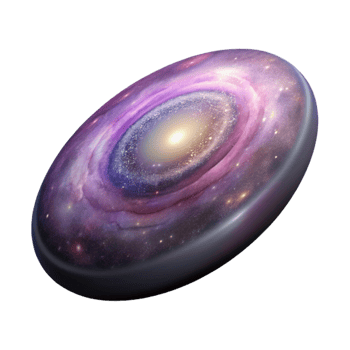 wonderful rustic Distant Galaxy with Quasar Cutout on Transparent Background high quality png