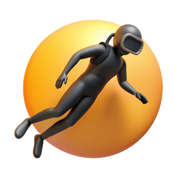 wonderful contemporary Diver Silhouette Against Sun Cutout Bright Background authentic png