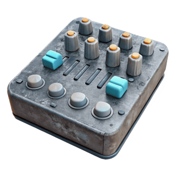 wonderful classic Dj Mixer Faders Close Up Isolated Cutout exclusive png