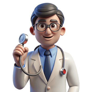 magnificent abstract Doctor Holding Stethoscope Front View Isolated exclusive png