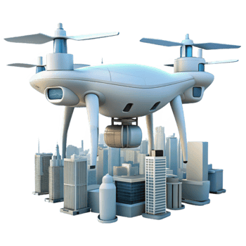 extraordinary contemporary Drone Against City Skyline Transparent original png