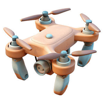 elegant abstract Drone Capturing 3d Models Cutout professional png