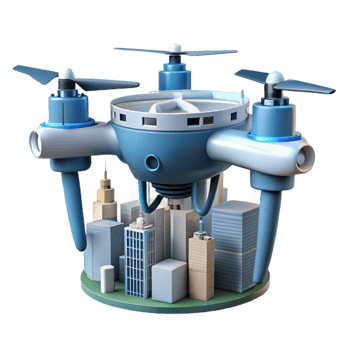 stunning classic Drone Capturing Cityscape Footage Cutout professional png