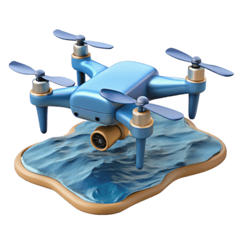 extraordinary classic Drone Flying Over Water Isolated Element exclusive png